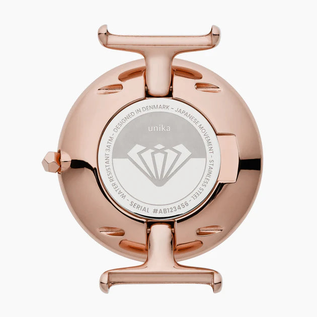 Nordgreen | Unika rose gold black 32mm dial | UN32RGLEBLBL