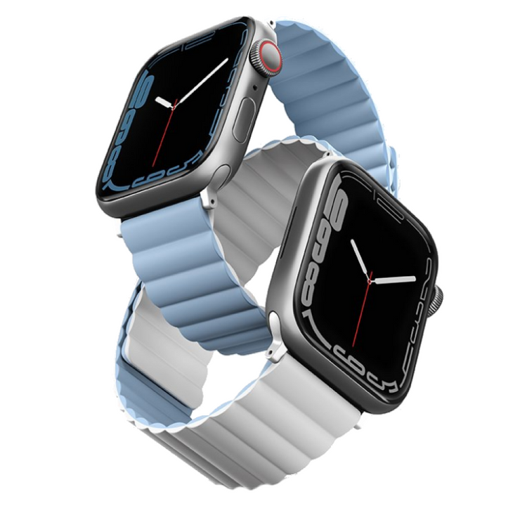 Uniq | Revix reversible white and blue watch band - Apple Series | REVWHTBLU