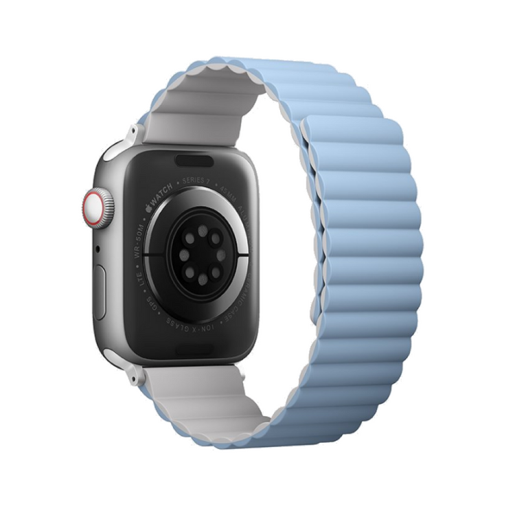 Uniq | Revix reversible white and blue watch band - Apple Series | REVWHTBLU