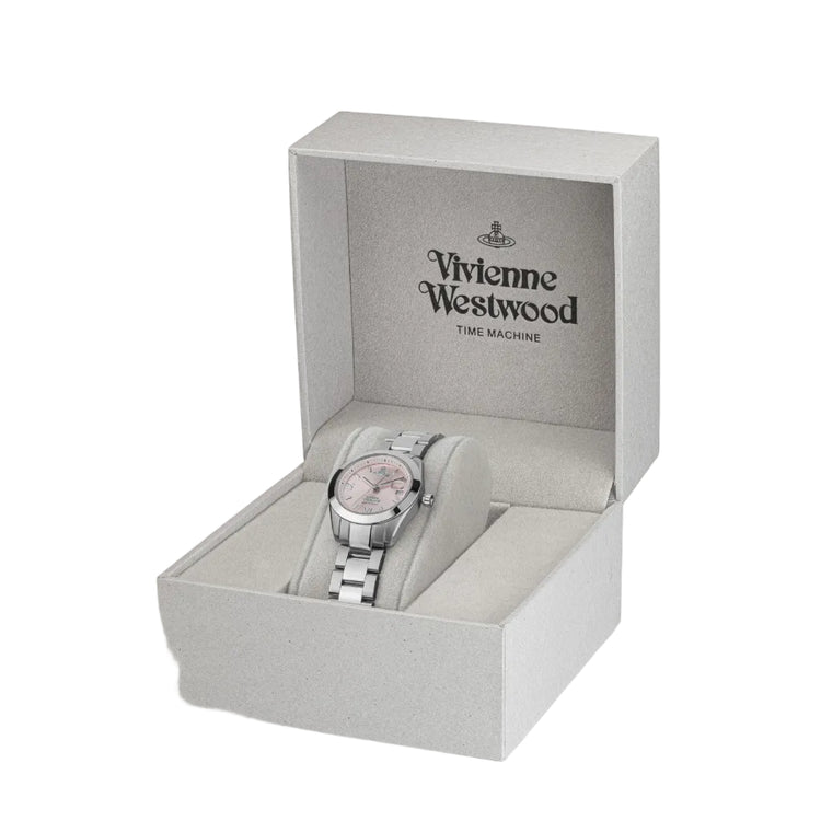 Vivienne Westwood | Fenchurch pink 28mm dial silver link | VV292PKSL