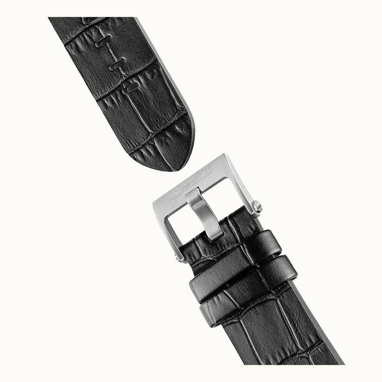 Ingersoll | Broadway Automatic silver 43mm dial black leather | I12903