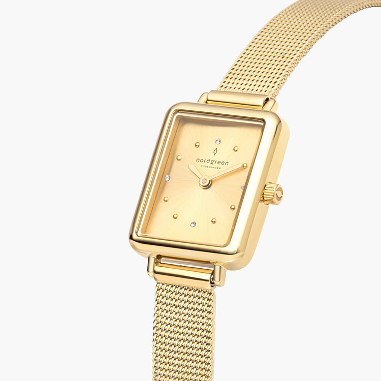 Nordgreen | Allure gold 20mm dial gold mesh | AL20GOMEGOCS