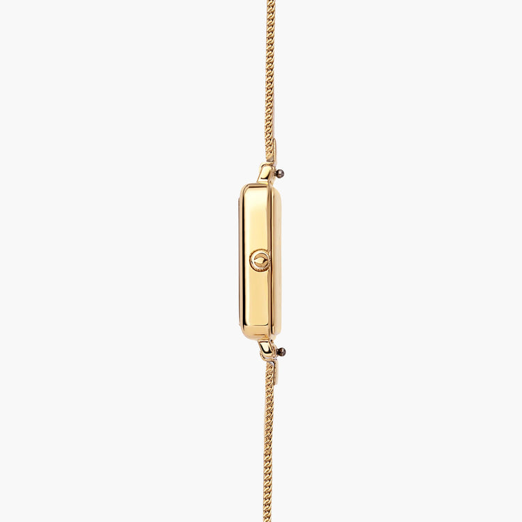 Nordgreen | Allure white 20mm dial gold mesh | AL20GOMEGOXX