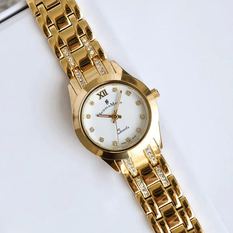 Jacques Du Manoir | Royal gold 30mm dial gift set | BAG.01