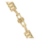 Gold bracelet on a white background