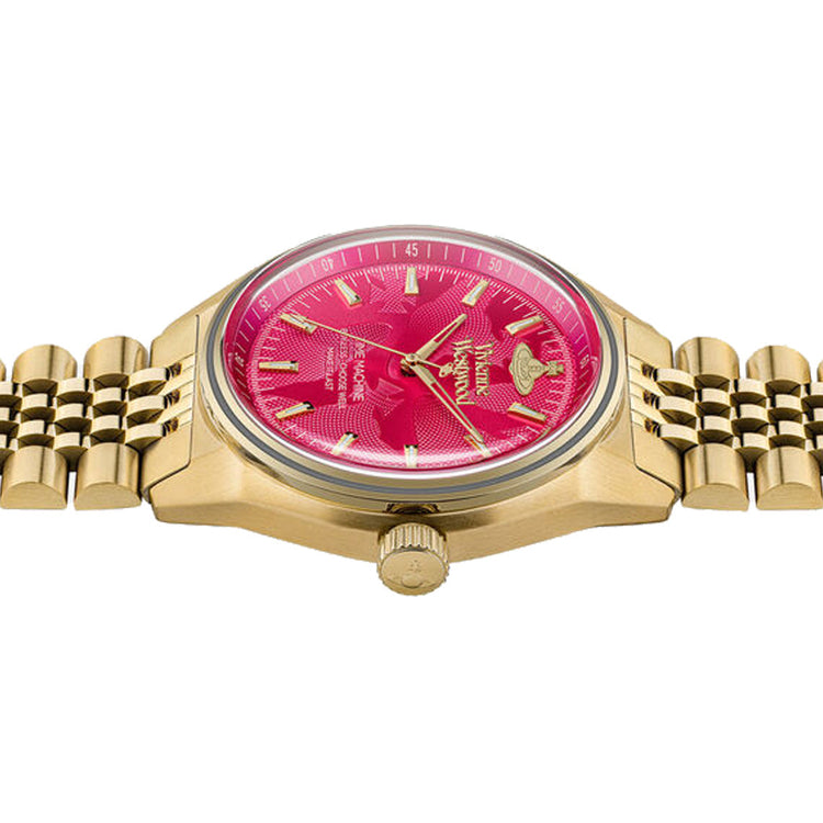 Vivienne Westwood | Lady Sydenham pink 39mm dial gold | VV251RRGD