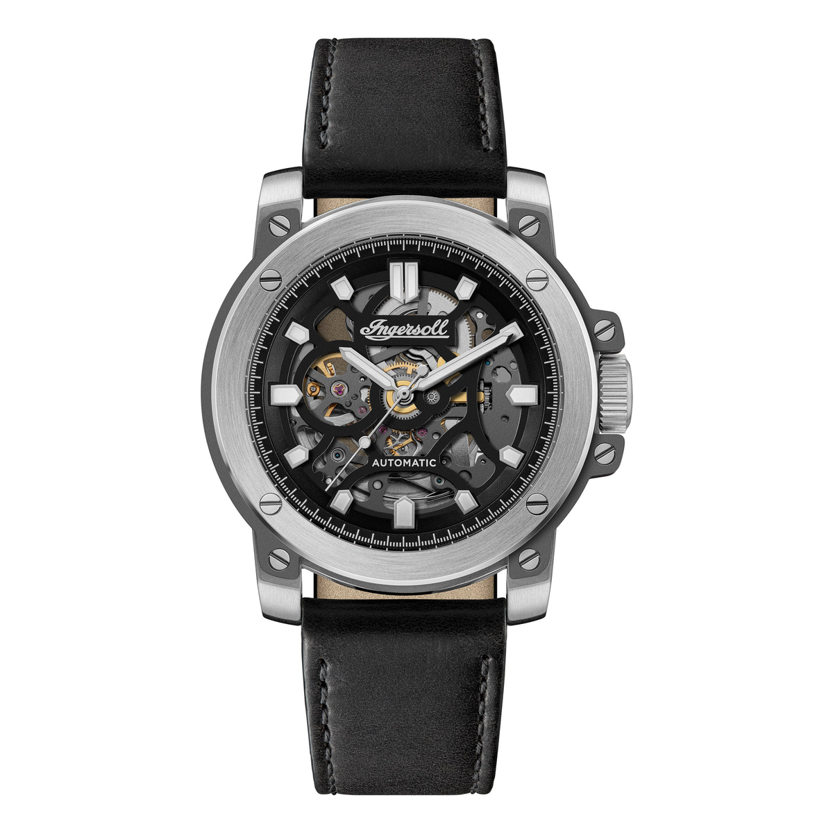 Ingersoll | Freestyle automatic 45.5mm black leather | I14401