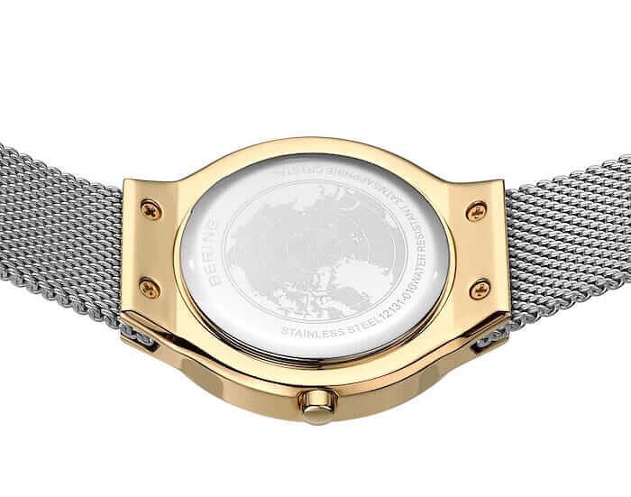 Bering | Classic gift set gold and silver 27mm dial with gold bracelet | 12927-001-GWP
