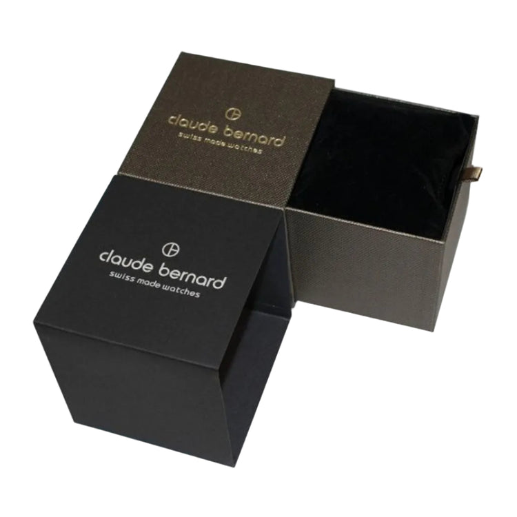 Claude Bernard | Classic silver and rose gold 41mm dial mesh band | 20219 3M AIR