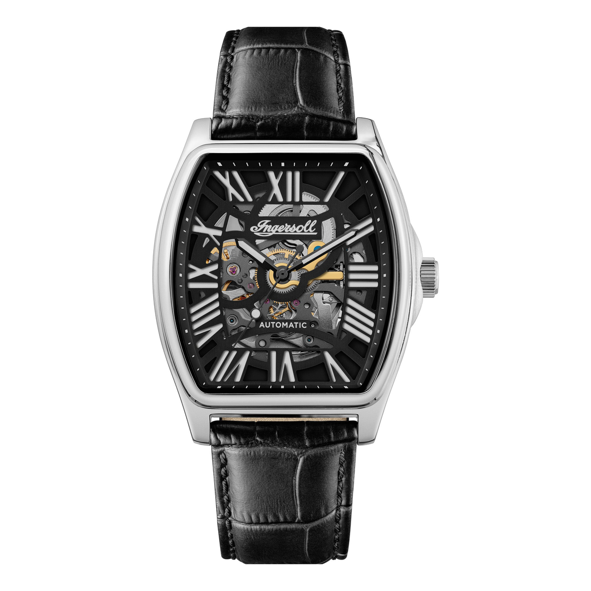 Ingersoll | California automatic black 39mm dial black leather | I14202