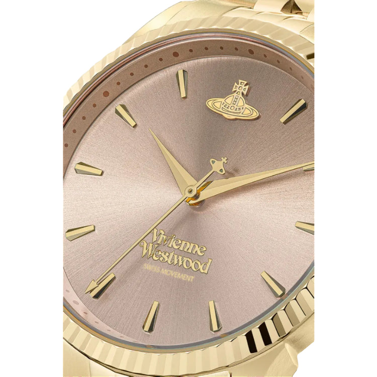 Vivienne Westwood | Seymore pink 38mm dial gold links | VV240PKGD