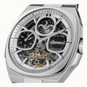 Ingersoll watch with mechanical components on a white background
