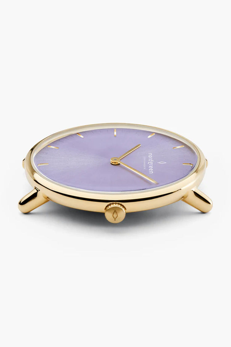 Nordgreen | Native Olive 36mm dial gold mesh | NR36GOMEGODL