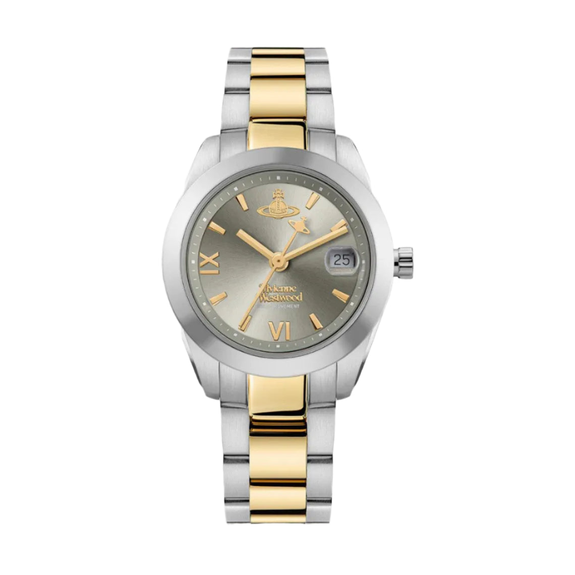 Vivienne Westwood | Fenchurch silver grey 28 mm dial two tone | VV292GYSG