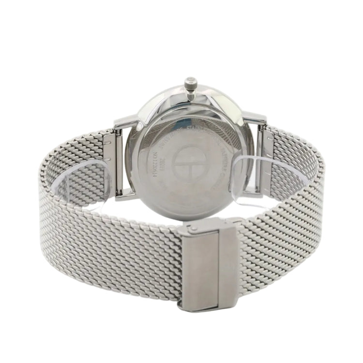 Claude Bernard | Classic silver and rose gold 41mm dial mesh band | 20219 3M AIR
