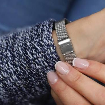 Oui&Me | Fleurette silver 40mm dial silver mesh | ME010127