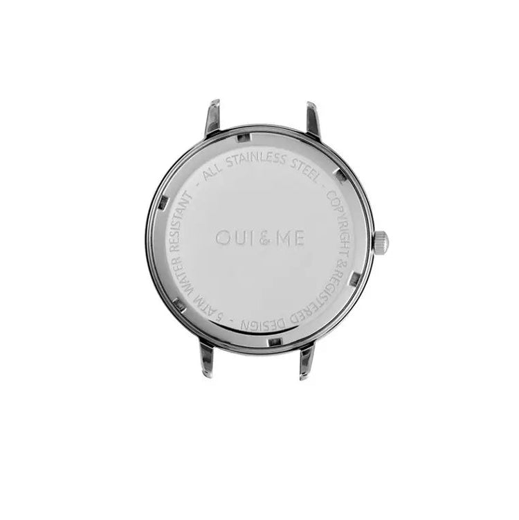 Oui&Me | Fleurette silver 40mm dial silver mesh | ME010127