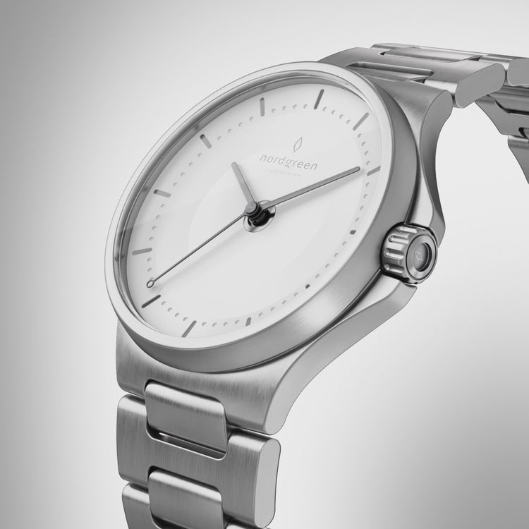 Nordgreen | Guardian automatic silver 40mm dial H-Link | GU40SIHLSIXX