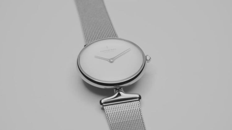 Nordgreen | Unika silver brushed metal 28mm dial | UN28SI5LSGBM