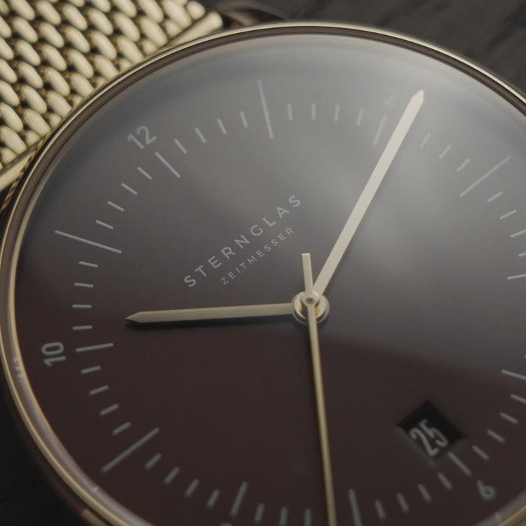 Sternglas | Naos brown 38mm dial brown leather band | S01-NAE21-BR01