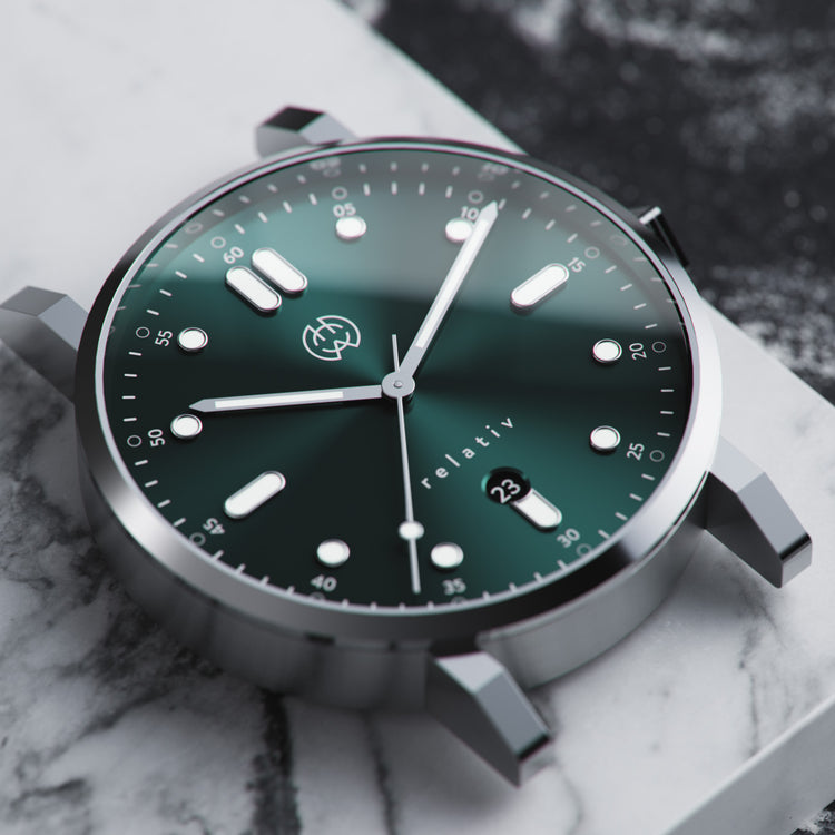 Henry Archer | Relativ - Skov 40mm dial nero leather | HA-RE-SK-NE