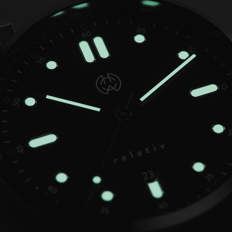 Henry Archer | Relativ - Skov 40mm dial nero leather | HA-RE-SK-NE