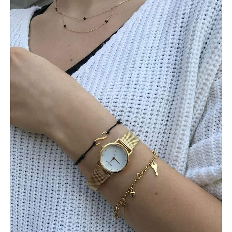 Bering | Classic 26mm Gold Milanese Strap | 13426-334