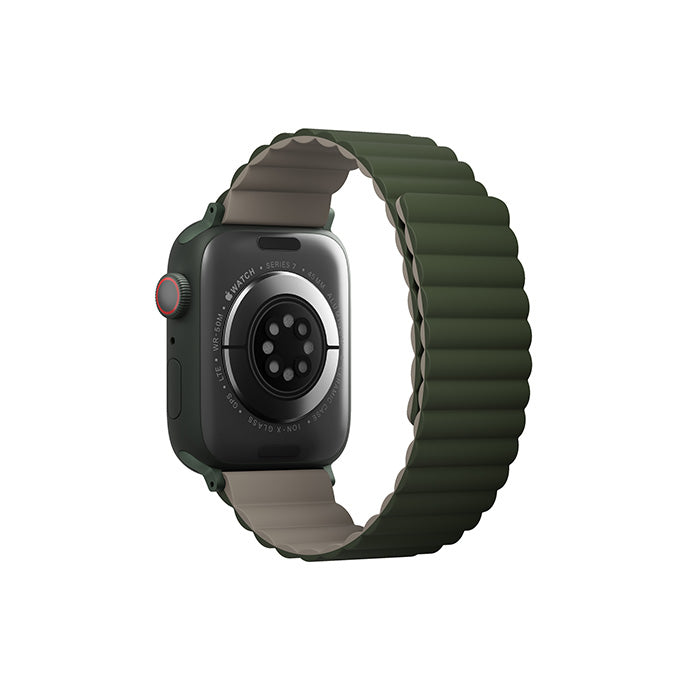 Uniq | Revix reversible green and taupe watch band - Apple Series | REVGRNTPE