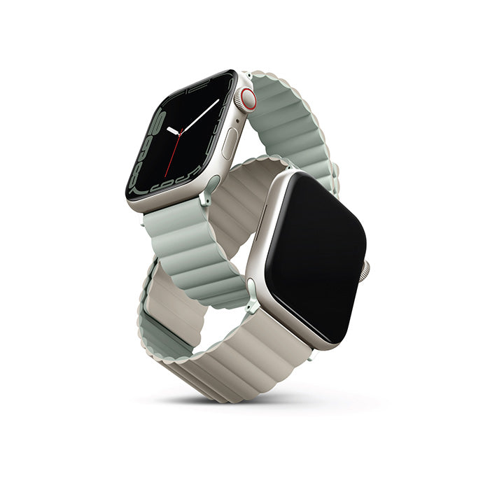 Uniq | Revix reversible sage and beige watch band - Apple Series | REVSAGBEG