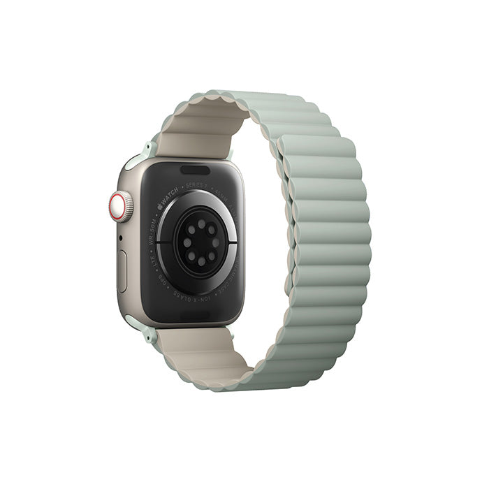 Uniq | Revix reversible sage and beige watch band - Apple Series | REVSAGBEG