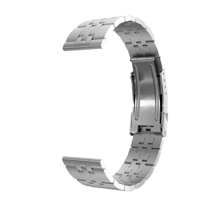 Henry Archer | Storm grey silver five link 20mm watch band | HA-AC-LN-SG