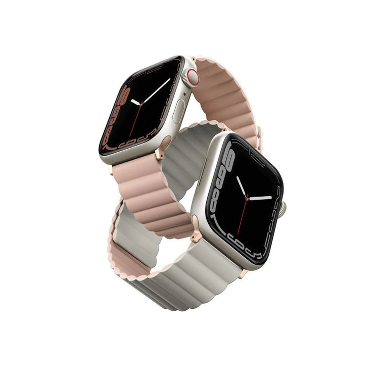 Uniq | Revix reversible pink and beige watch band - Apple Series | REVPNKBEG
