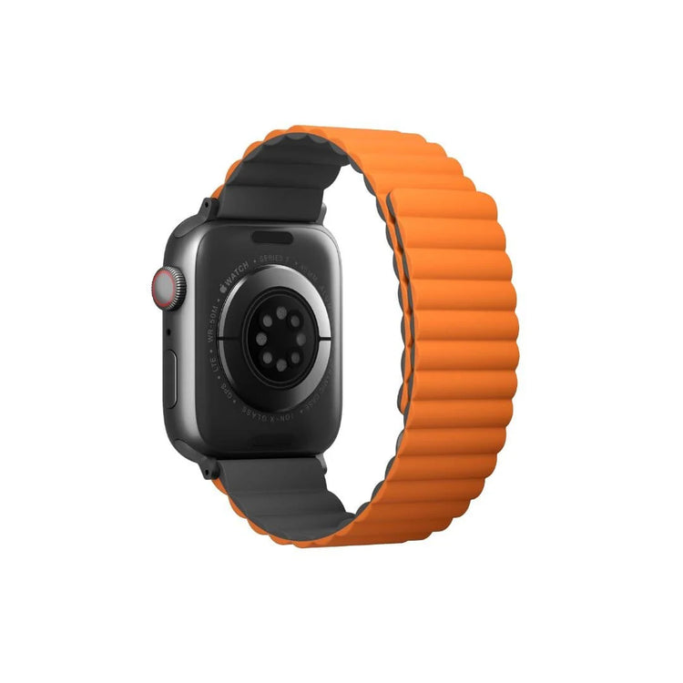 Uniq | Revix reversible grey and orange watch band - Apple Series | REVGRYORG