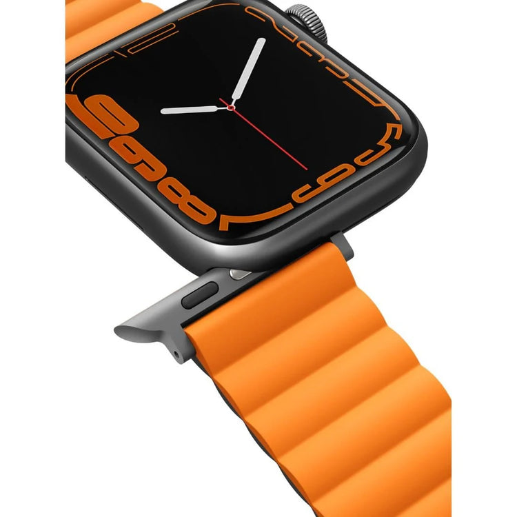 Uniq | Revix reversible grey and orange watch band - Apple Series | REVGRYORG