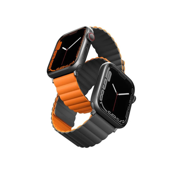 Uniq | Revix reversible grey and orange watch band - Apple Series | REVGRYORG