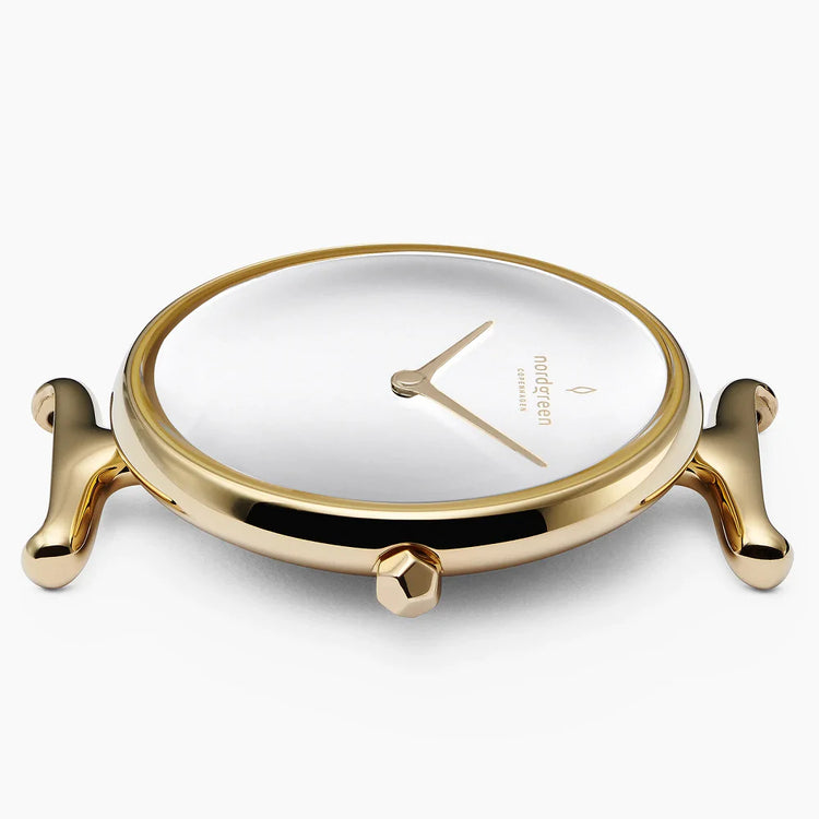Nordgreen | Unika gold link bracelet 32mm | UN32GO5LGOXX