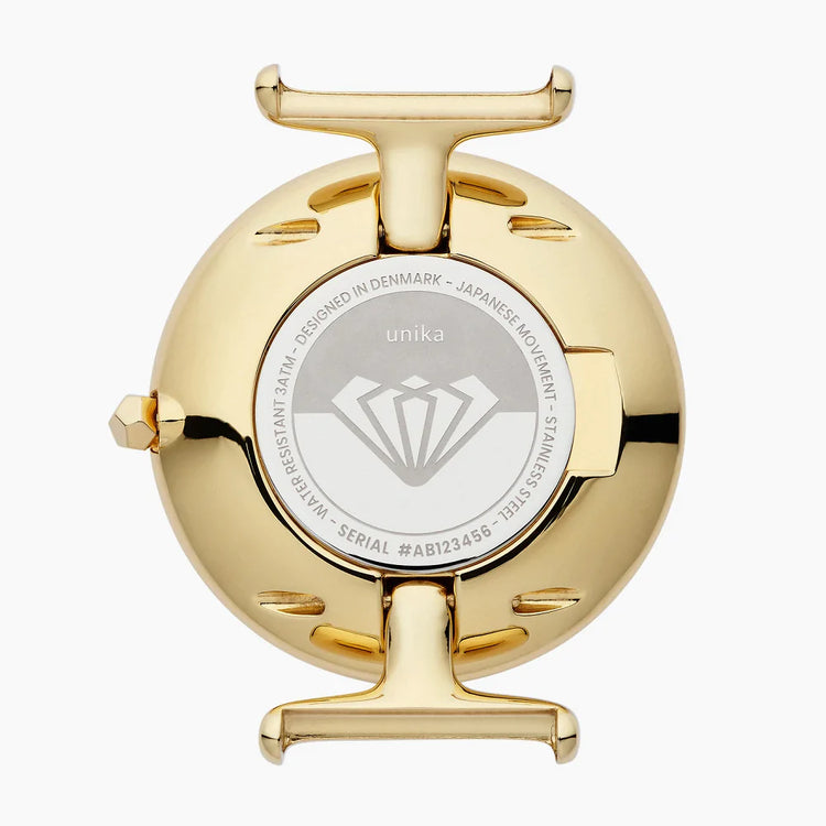 Nordgreen | Unika gold link bracelet 32mm | UN32GO5LGOXX