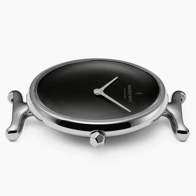 Nordgreen | Unika silver mesh black dial 32mm | UN32SIMESIBL