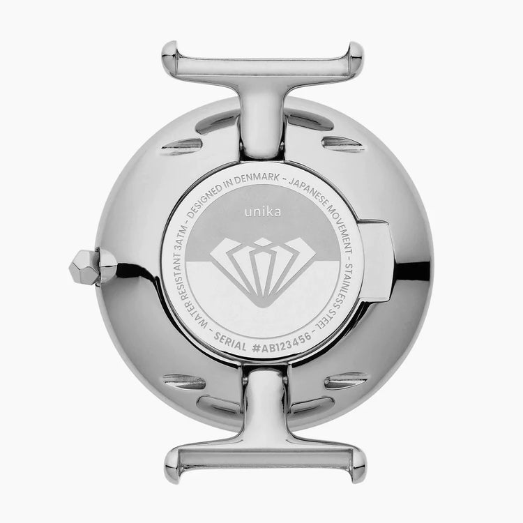 Nordgreen | Unika silver mesh black dial 32mm | UN32SIMESIBL