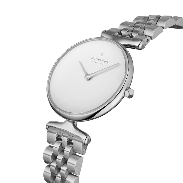 Nordgreen | Unika silver 5 link bracelet 32mm | UN32SI5LSIXX