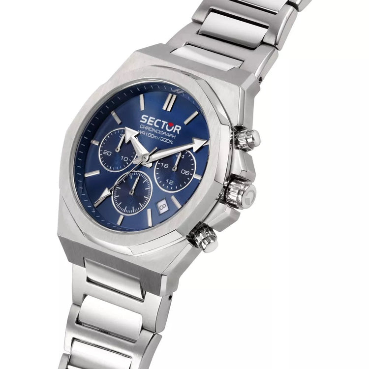 Sector | 960 Chronograph blue dial silver stainless steel | R3273628003