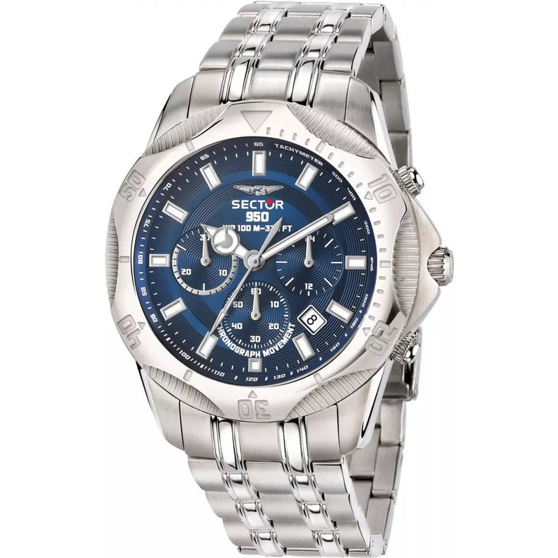 Sector | 950 Chronograph blue dial stainless steel | R3273981006
