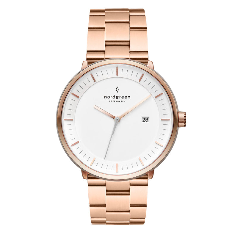 Nordgreen | Philosopher Rose Gold white 36mm dial | PH36RG5LROXX