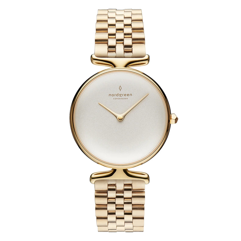 Nordgreen | Unika gold link bracelet 32mm | UN32GO5LGOXX