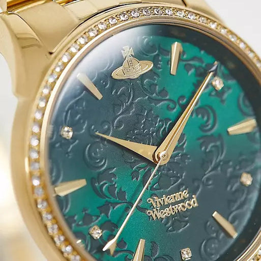 Vivienne Westwood | The Wallace green gold 38mm dial | VV208GDGD