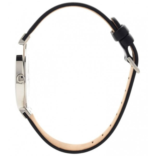 Bering | Classic silver black 39mm dial black leather | 14539-402