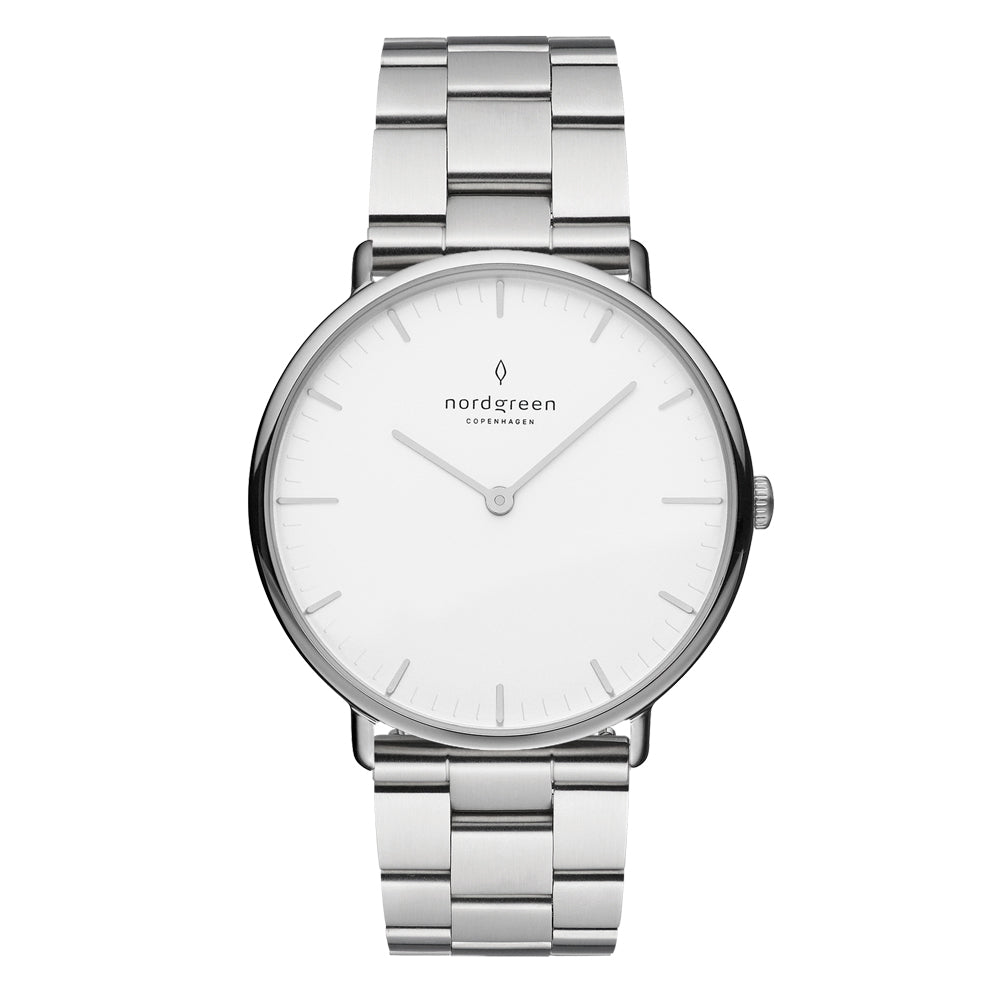 Nordgreen | Native silver 36mm dial 3 Link Silver | NR36SI3LSIXX
