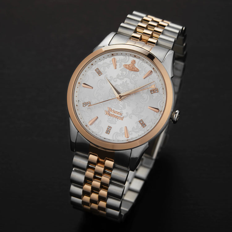 Vivienne Westwood | The Wallace silver two tone 38mm dial | VV208RSSL
