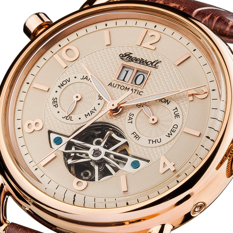 Ingersoll | New England automatic brown leather 44mm dial | I00901