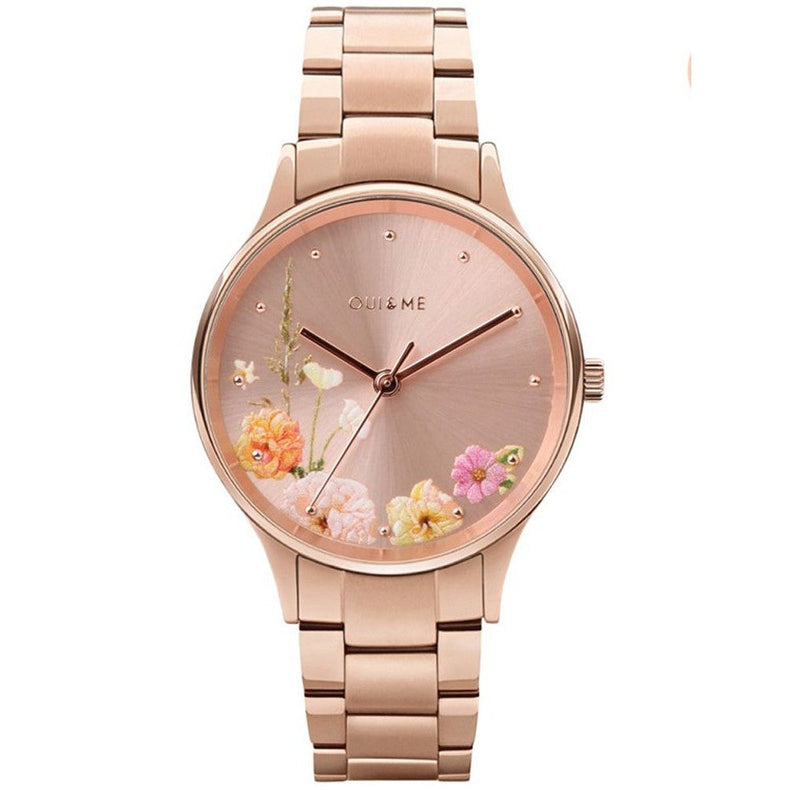 Oui&Me | Petite Bichette rose gold floral 32mm dial | ME010217
